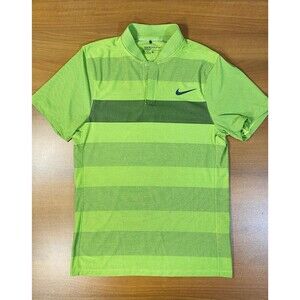 Nike Golf Polo Shirt Mens S Green Modern Fit Dri-Fit Blade Collar Performance